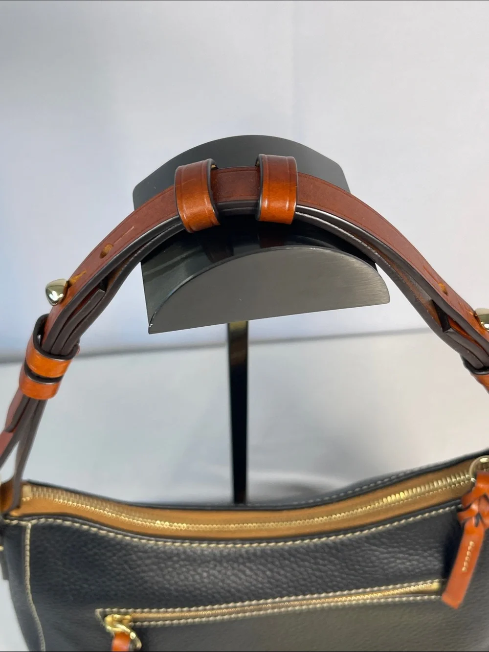 Dooney & Bourke Small Kiley Hobo Black Pebbled Leather NWT R1690
